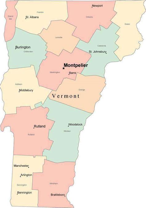 what is the capital of vermont|list of capitals.
